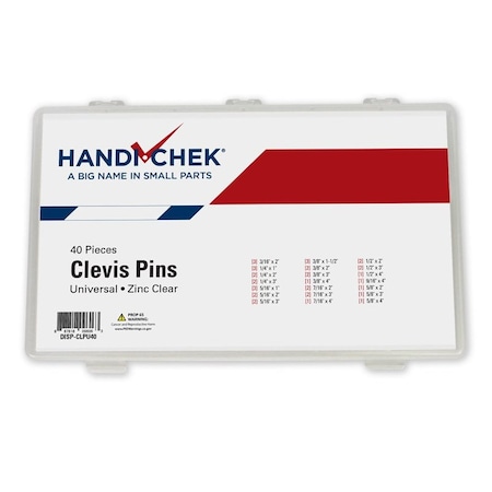 Heritage Industrial Clevis Pin Universal Asst CSZ 40 pcs. DISP-CLPU40